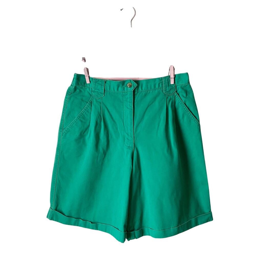 Vintage Woolrich High-Waisted Jade Green Shorts